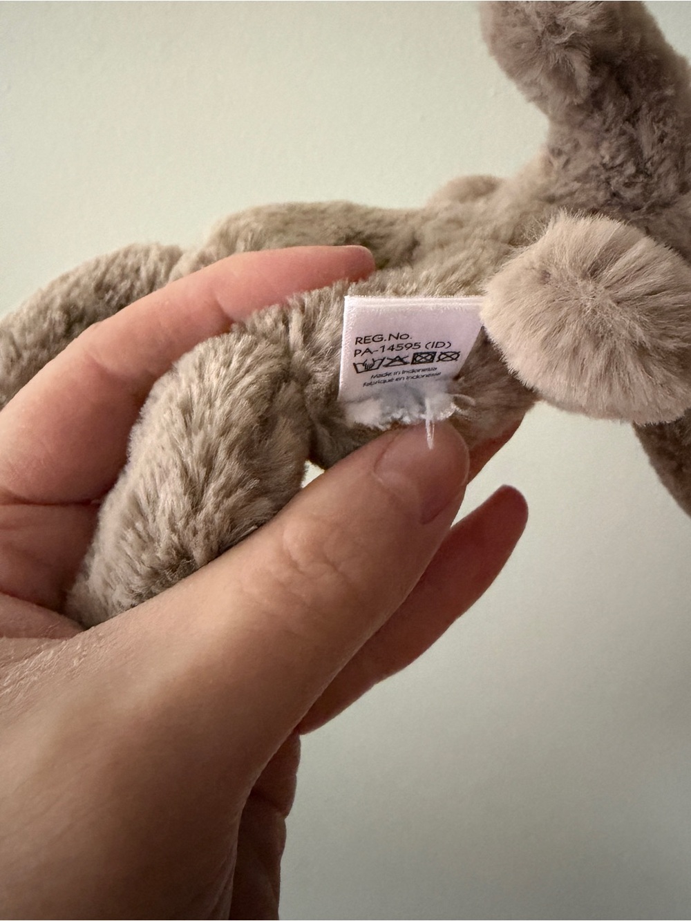 Jellycat smudge elephant rattle - Picture 6 of 6